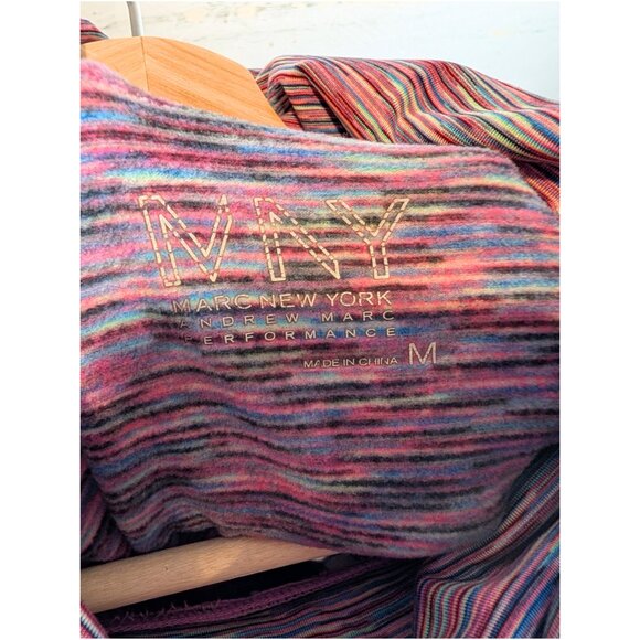Marc New York Performance Cowl Neck Pullover Women’s Medium Multicolor Stripe - Picture 7 of 10